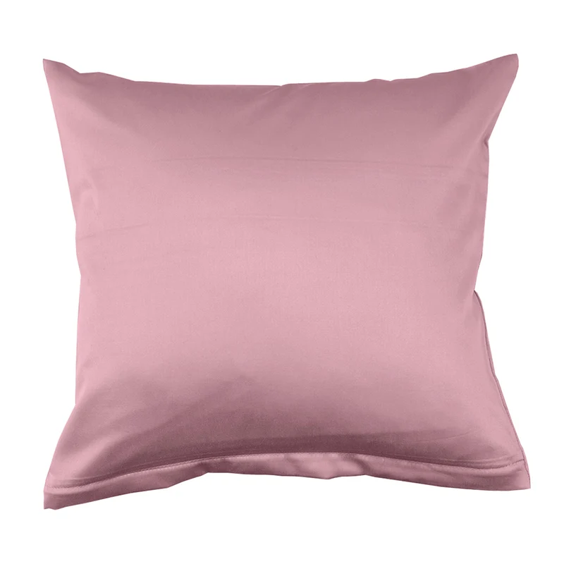 Lorena Mako Satin Bettwäsche uni Classic Woodrose Rosa Kissen 80x80cm