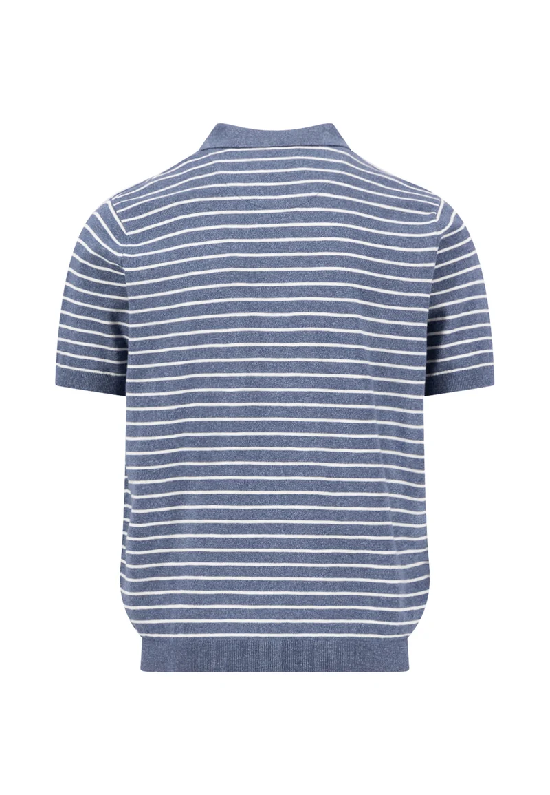 Polo, striped, Cotton Linen