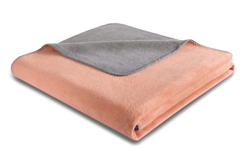 Biederlack Decke Duo Cotton 150x200cm Copper-Graphit