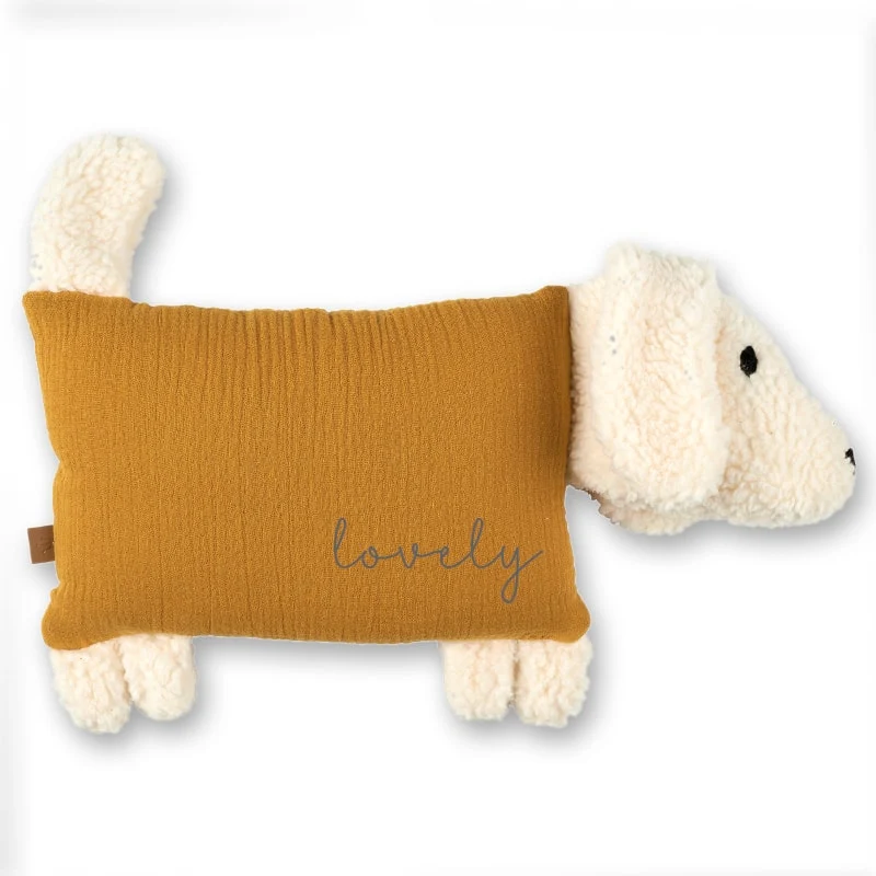 Kuschelhund - Mustard mit Stick