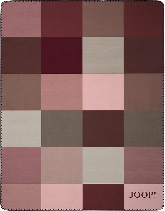 JOOP! Decke Mosaic 150x200cm Bordeaux-Rose