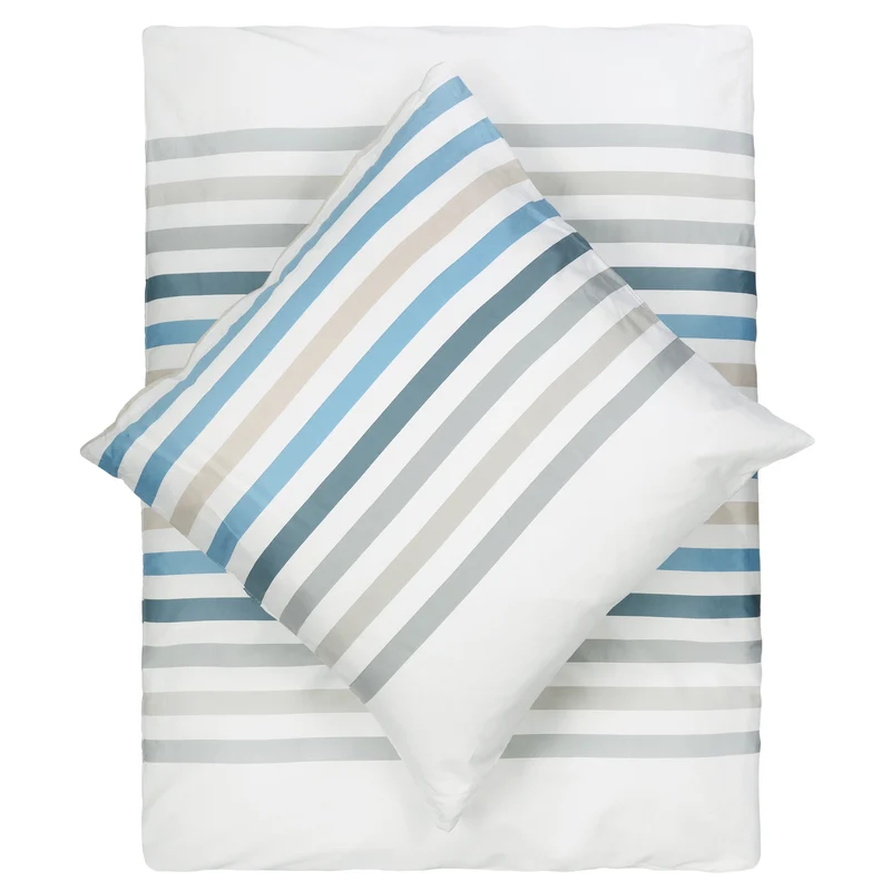 Living Dreams Bettwäsche Streifen-Satin Baumwolle