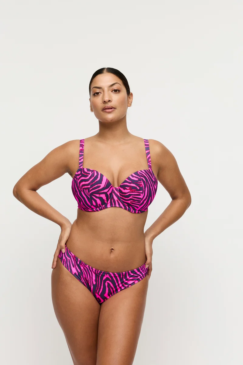 MALABO hot pink zebra Bikini Rioslip