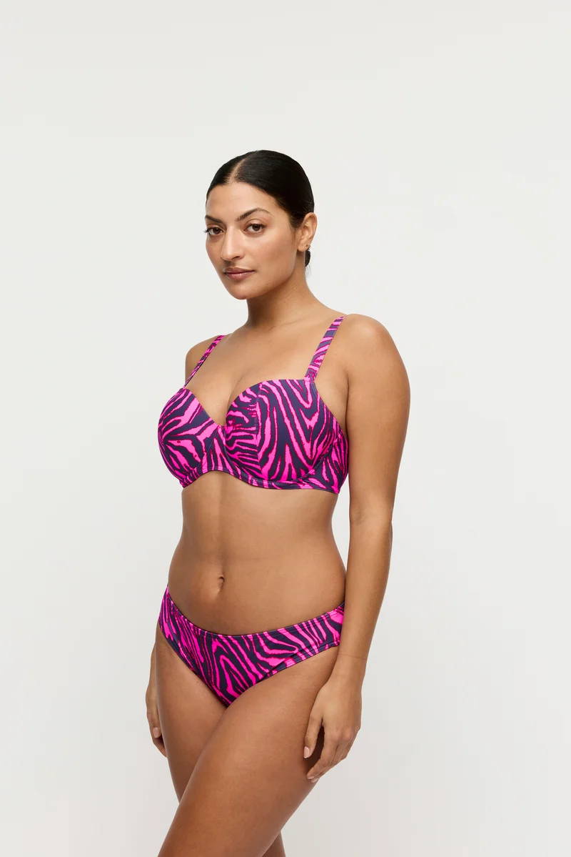 MALABO hot pink zebra Unterlegter Bikini Balconette