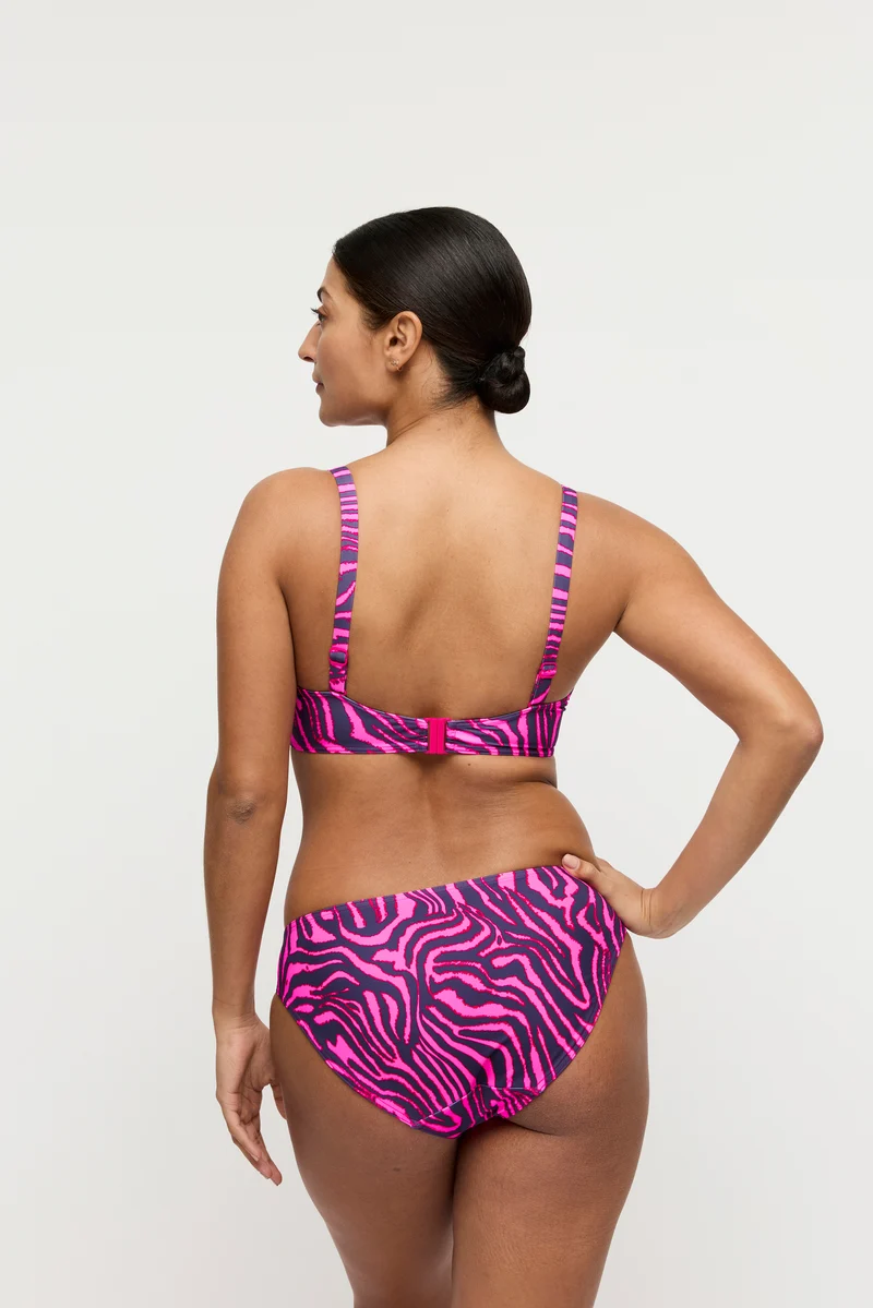 MALABO hot pink zebra Unterlegter Bikini Balconette