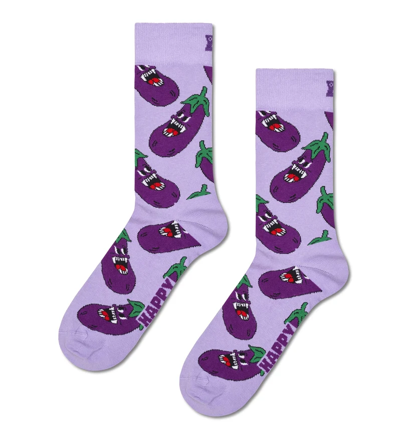 Angry Eggplant Sock