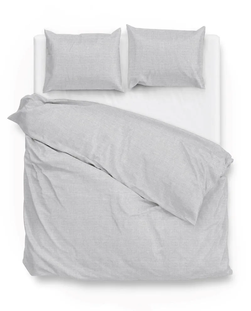 Zo! Home Baumwoll-Bettwäsche Lino Dove Grey