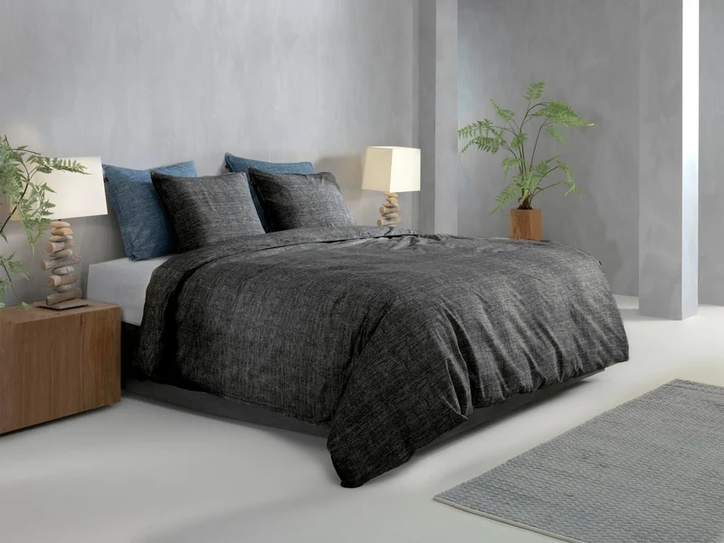 Zo!Home Bettwäsche Lino Renforcé Midnight Black