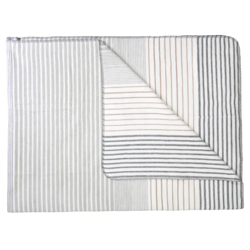 Living Dreams Wohndecke Streifen Beige 150x200cm