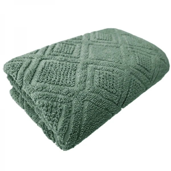 Framsohn Frottiertuch Mosaik Relief Olive
