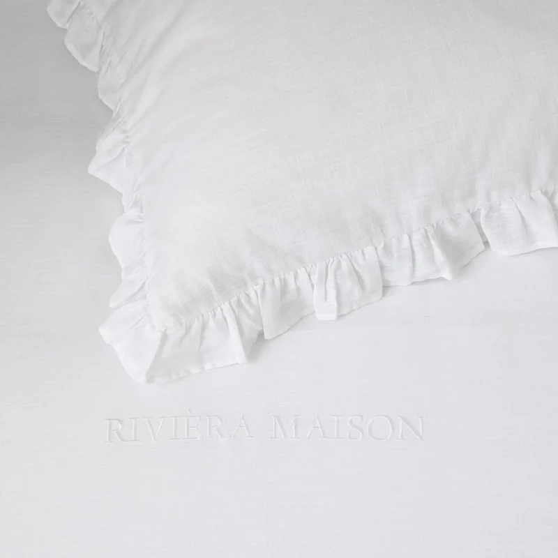 Riviera Maison Leinen-Bettwäsche Savannah weiß