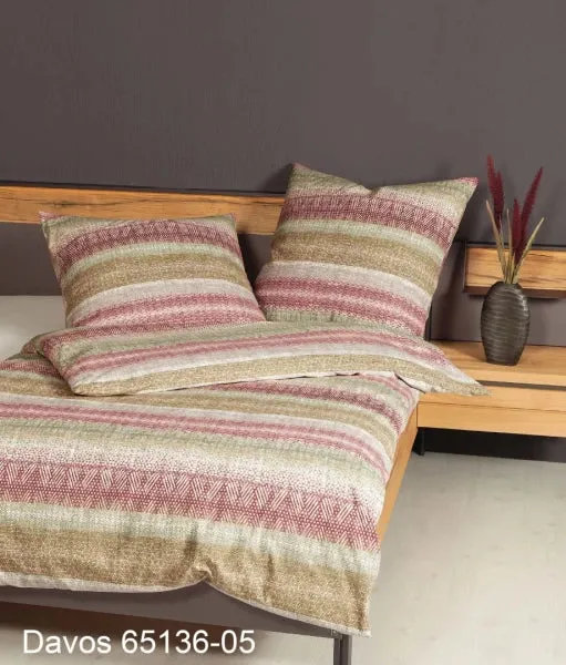 Janine Bettwäsche Davos Biber 65136-05 Mauve