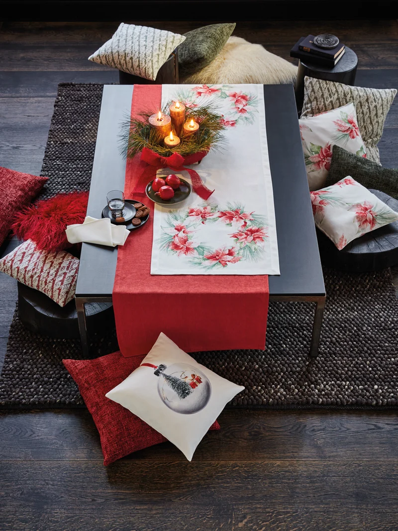 Proflax Kissenhülle Weihnachtsstern 50x50cm