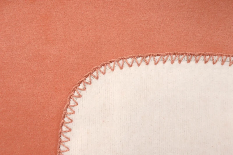 Biederlack Decke Duo Cotton 150x200cm shrimp-ecru