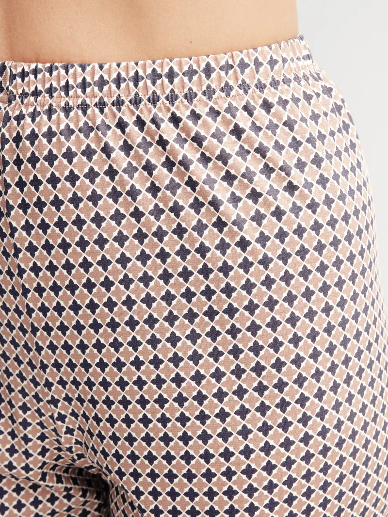 DAMEN Pyjama mit Bündchen