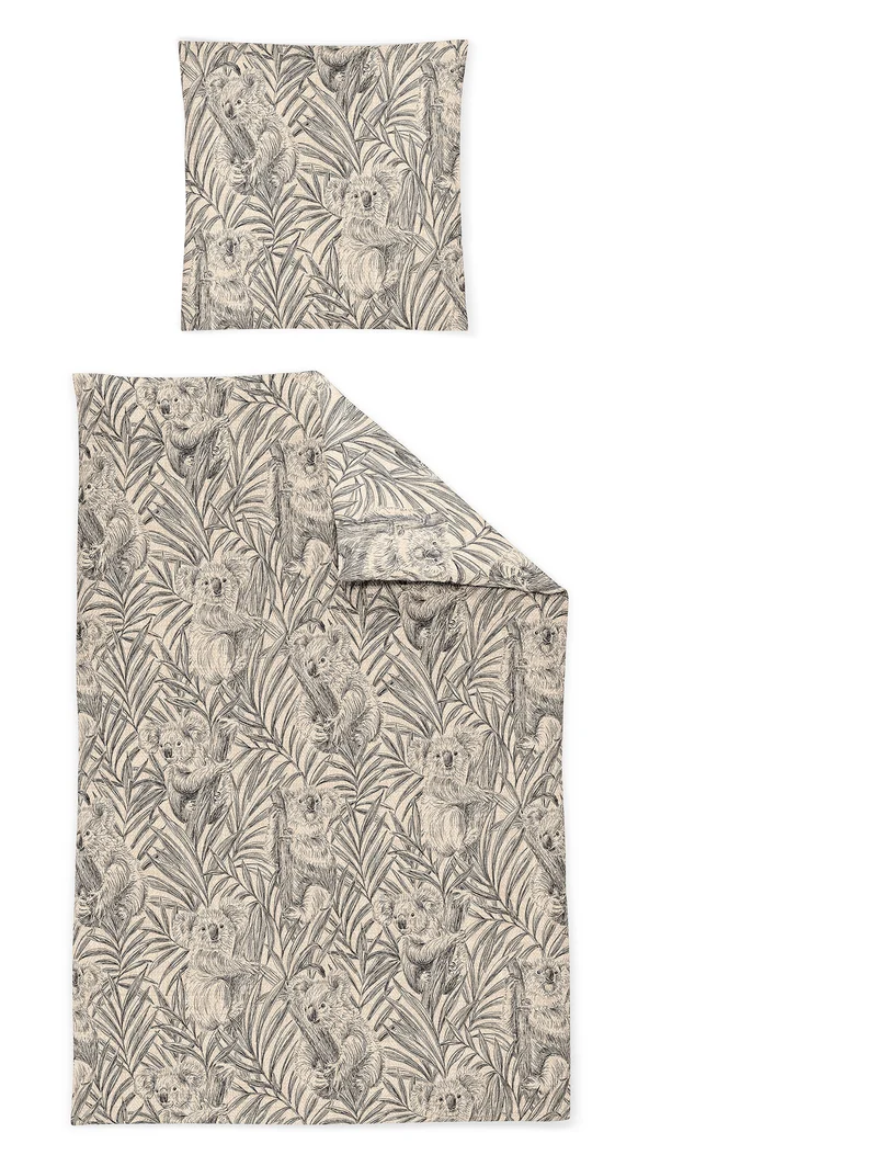Irisette Edelflanell Bettwäsche Alpaka 8467-11 Koala -