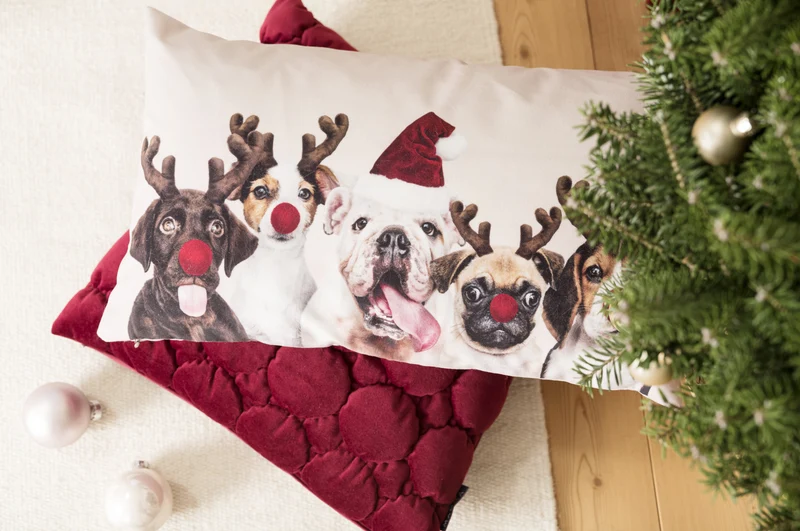 Magma Kissenhülle XMAS Dogs 30x50cm