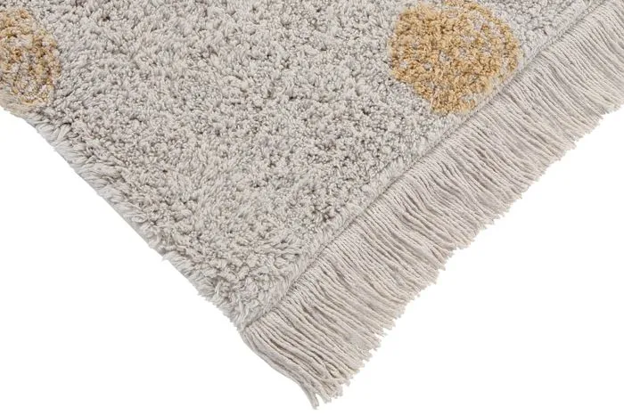 Washable rug Hippy Dots Natural