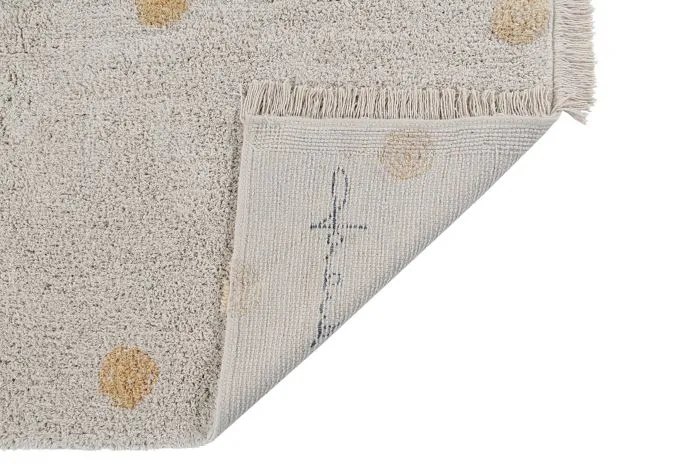 Washable rug Hippy Dots Natural
