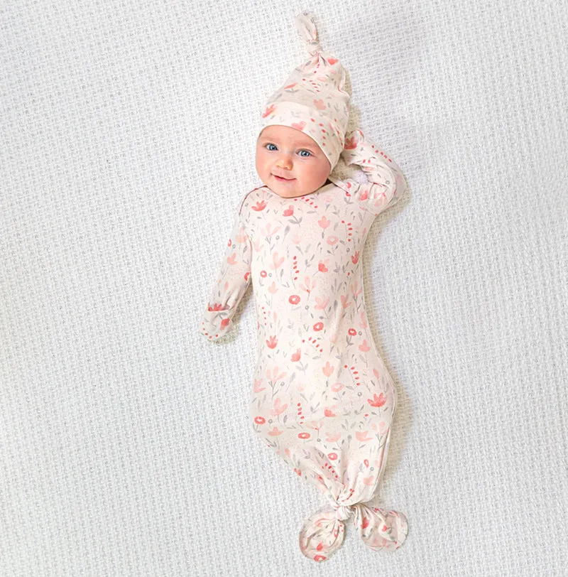 Comfort Knit Gown & Hat | Perennial