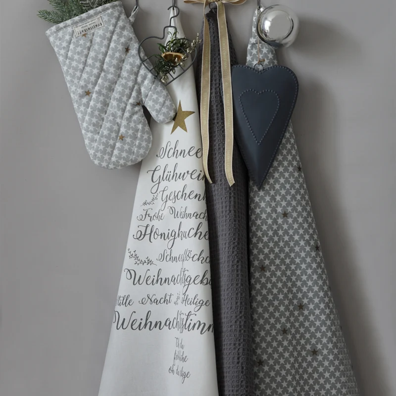 Krasilnikoff 2er Set Geschirrtuch Happy Stars 50x70cm
