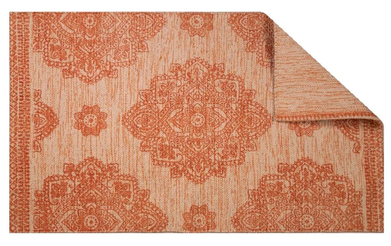 Zeo Living Badteppich Mira 60x100cm Rust