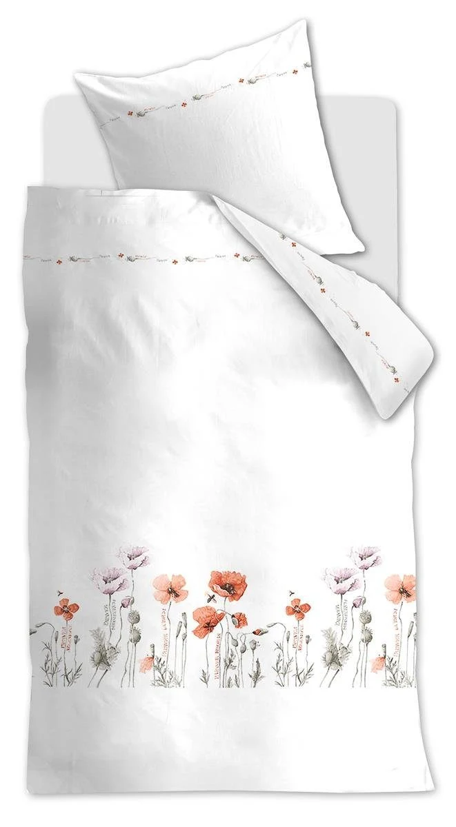 Beddinghouse Bettwäsche Mako-Satin Papaver rot