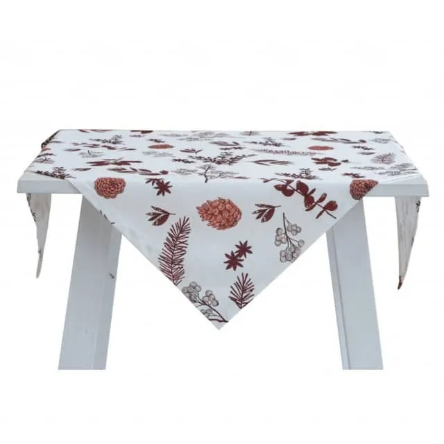 Pichler Mitteldecke Zweige 100x100cm rot