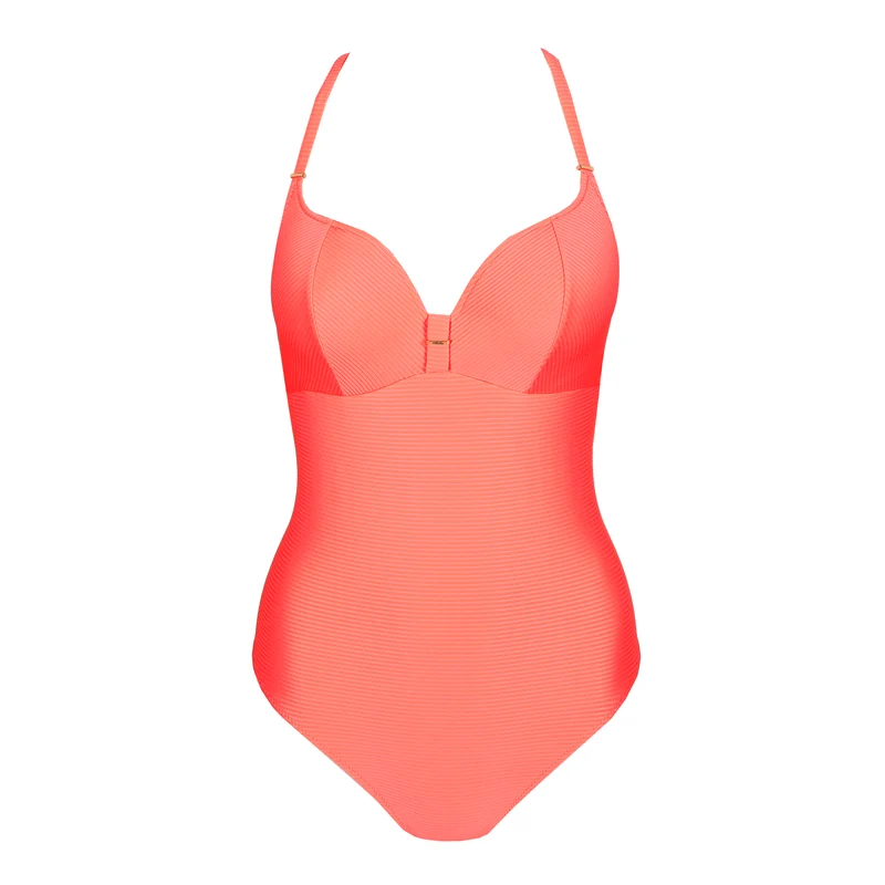 CASSIE Neon Fiesta Unterlegter Badeanzug Herzform