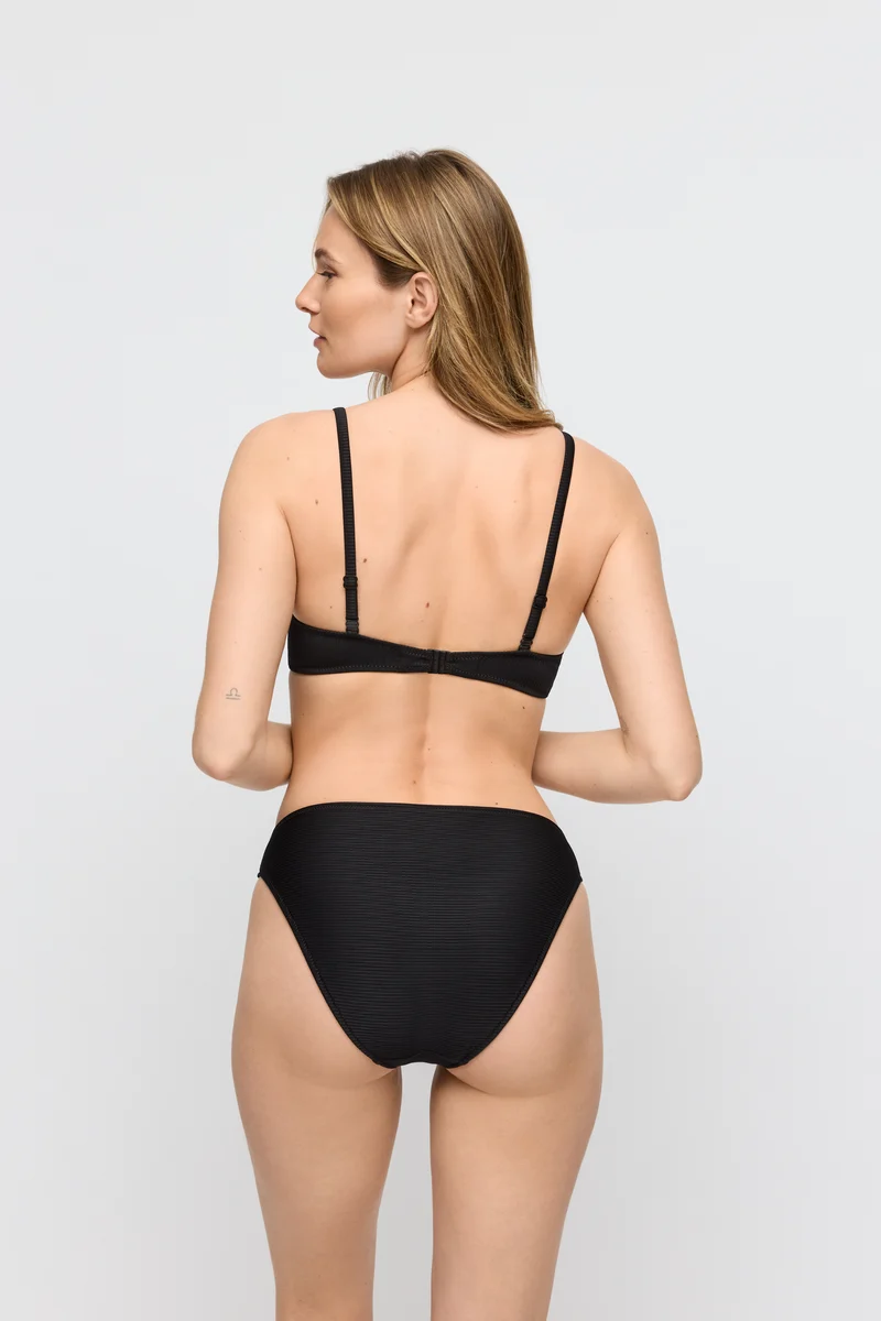 CASSIE schwarz Unterlegter Bikini Herzform