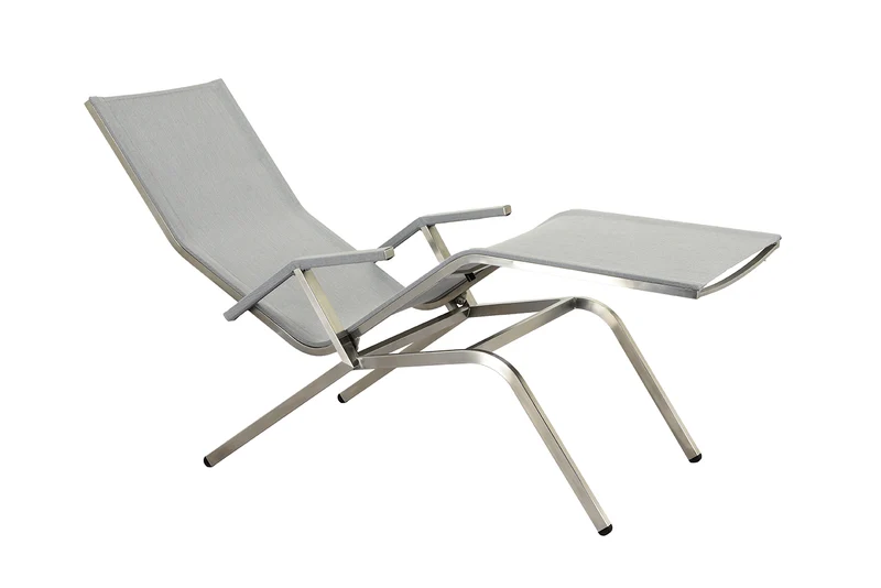 Zeo Living Bäderliege ER Edelstahl Deluxe grey