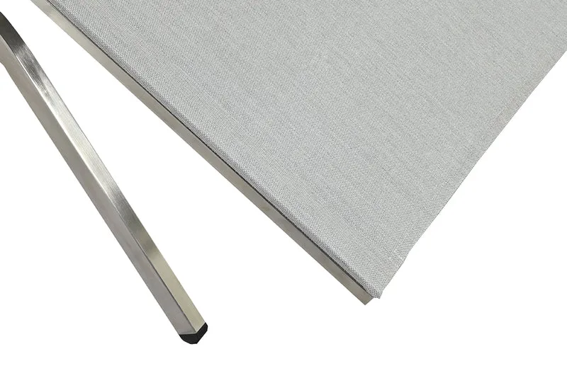 Zeo Living Bäderliege ER Edelstahl Deluxe grey