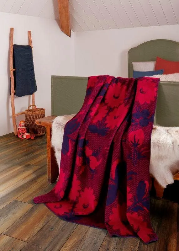 Biederlack Decke Blooming 150x200cm