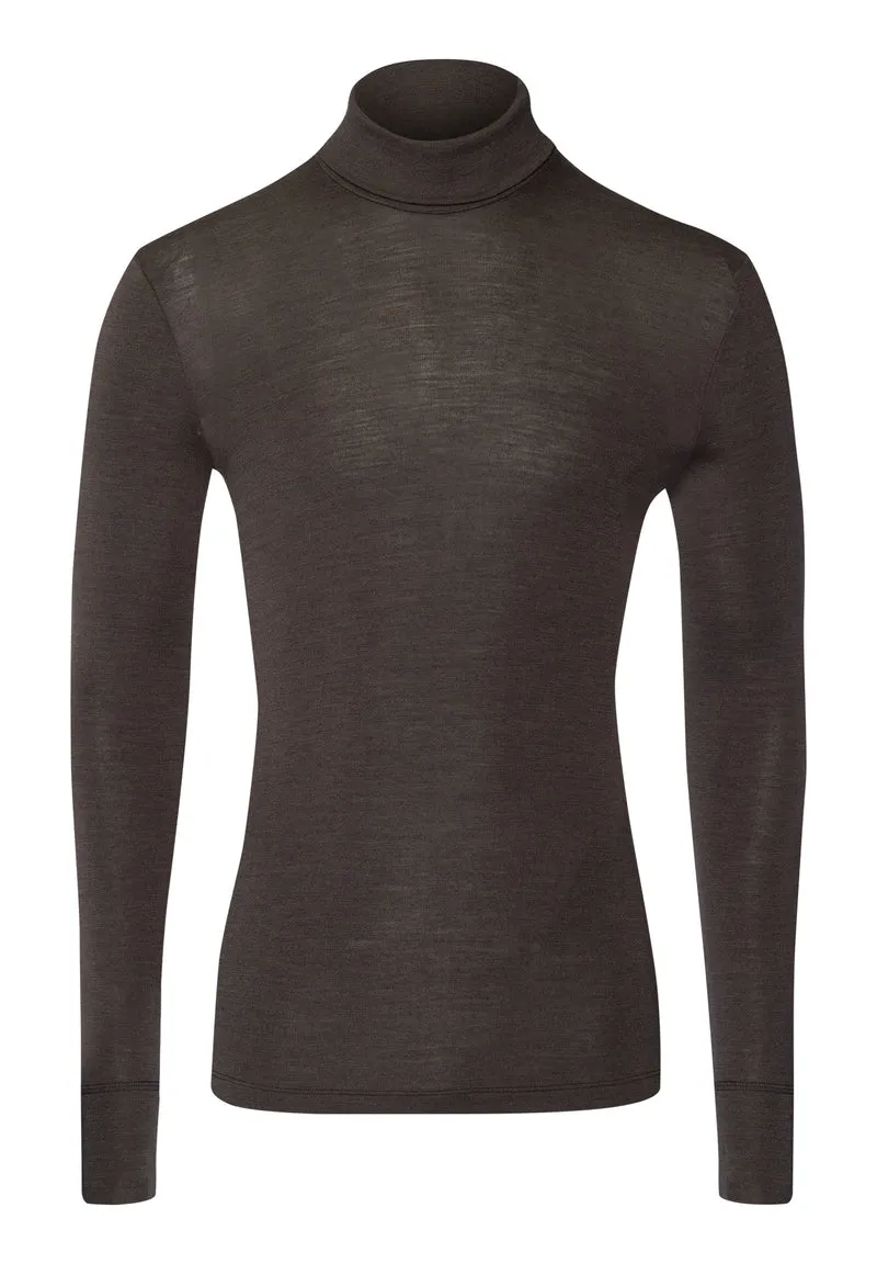 Woolen Silk Turtle-Neck Shirt