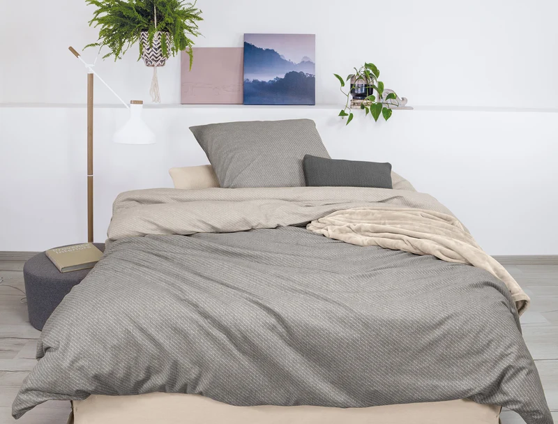 Irisette Feinbiber-Bettwäsche Feel 8308-11 Silber