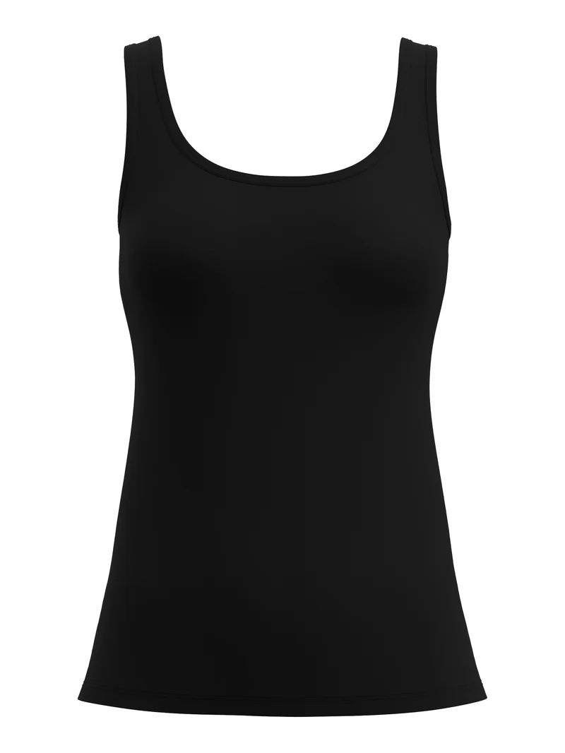 DAMEN Top ohne Arm, schwarz