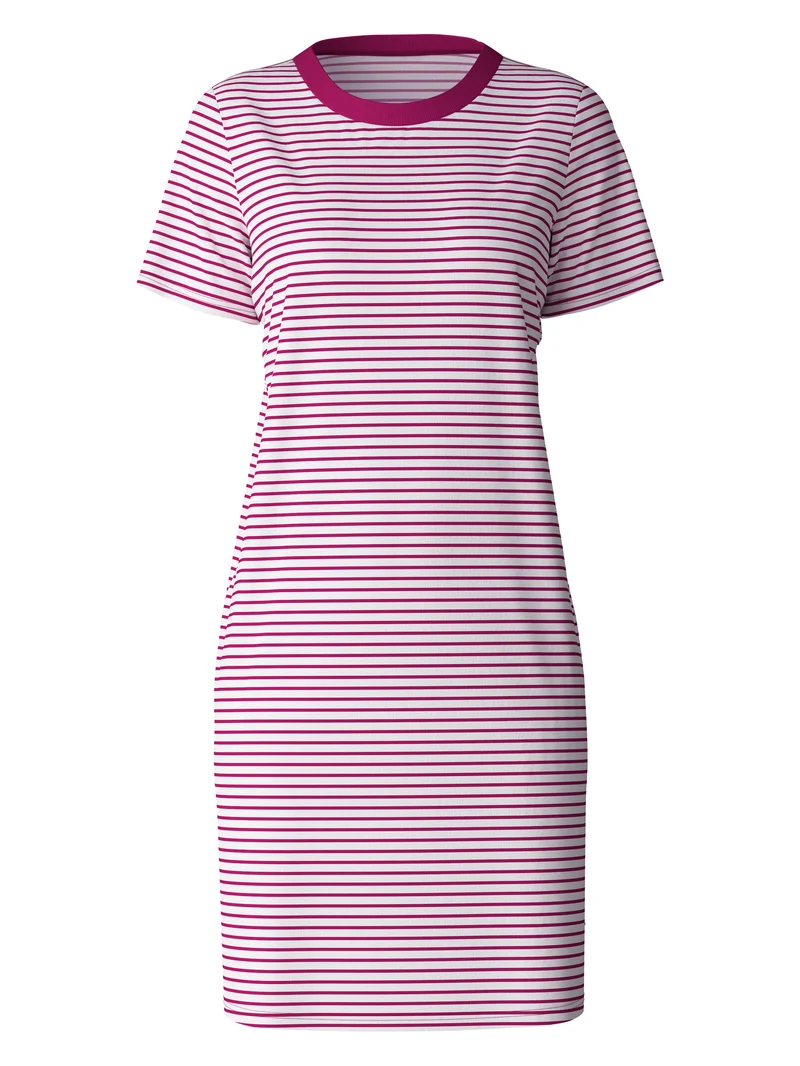 DAMEN Sleepshirt, orchid flower