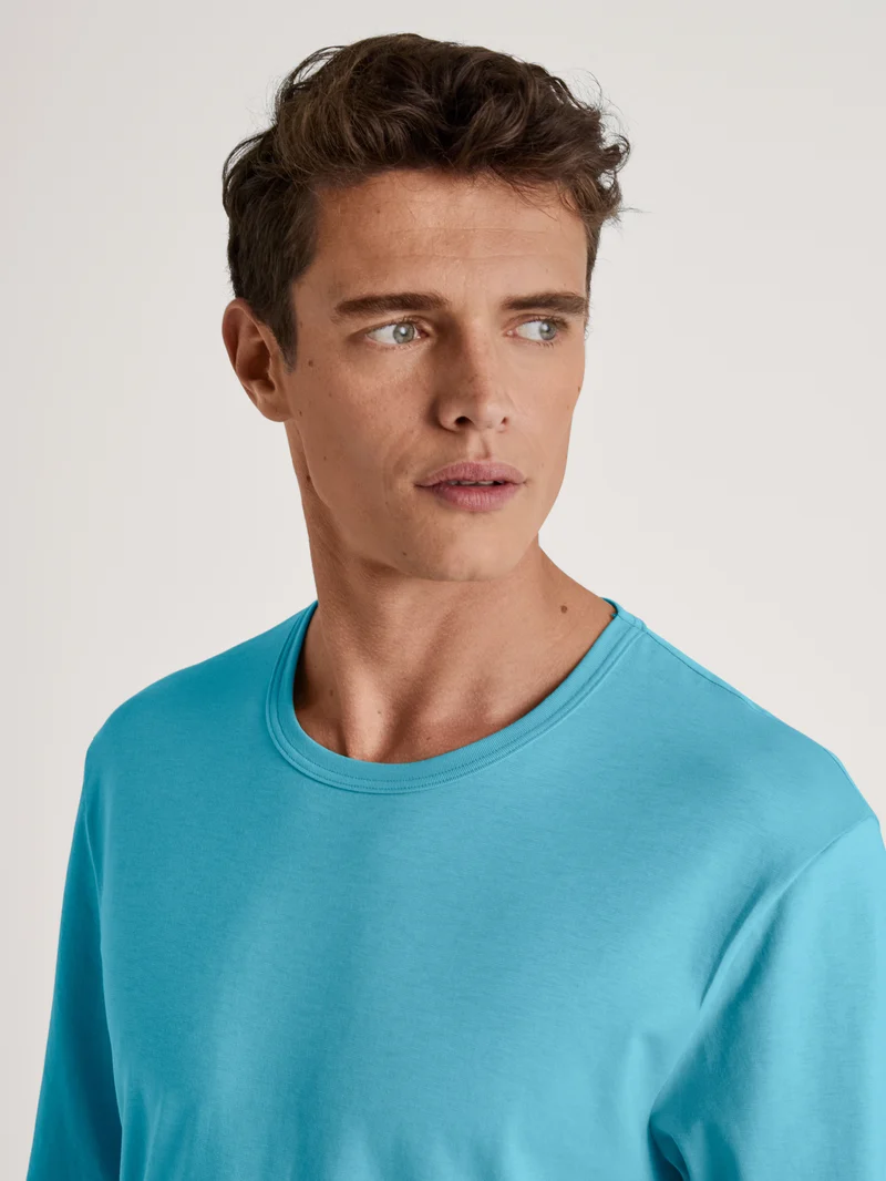 HERREN Shirt langarm, bright blue