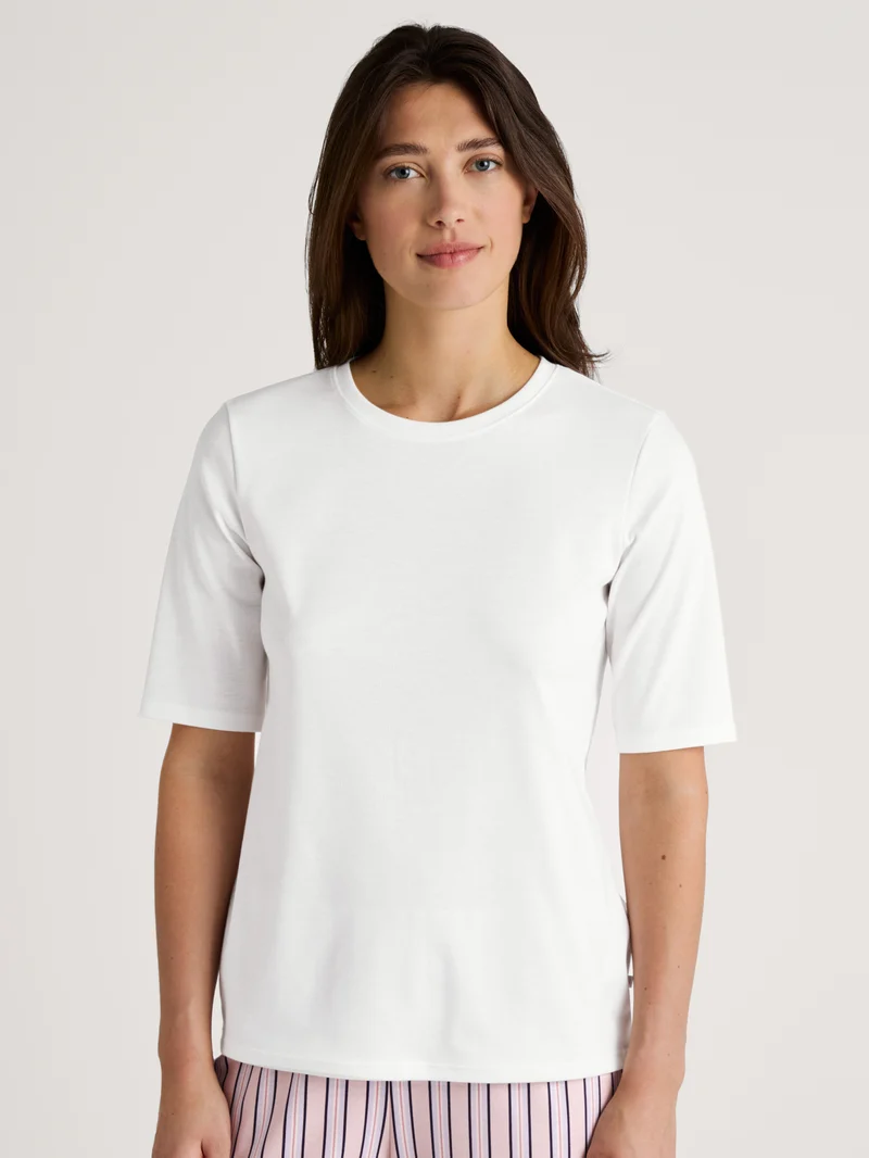 DAMEN Shirt kurzarm, star white