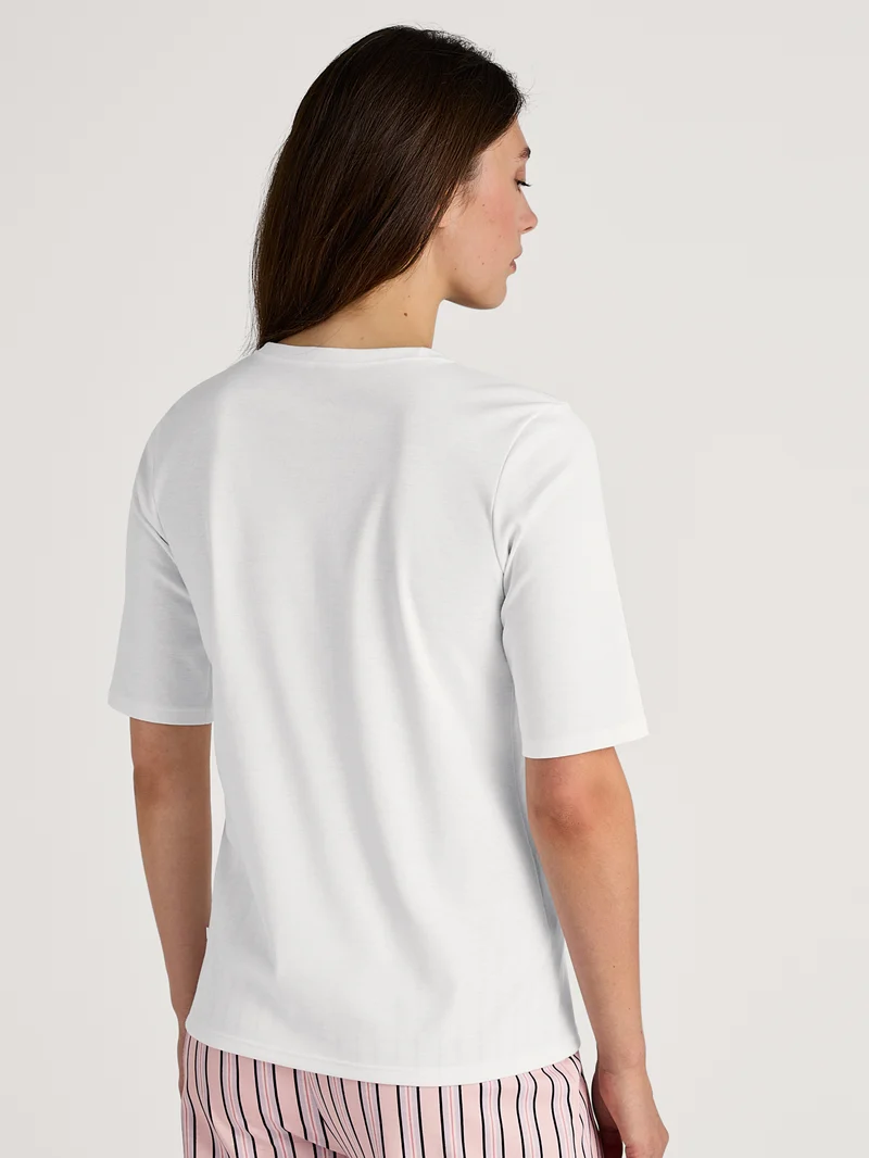 DAMEN Shirt kurzarm, star white