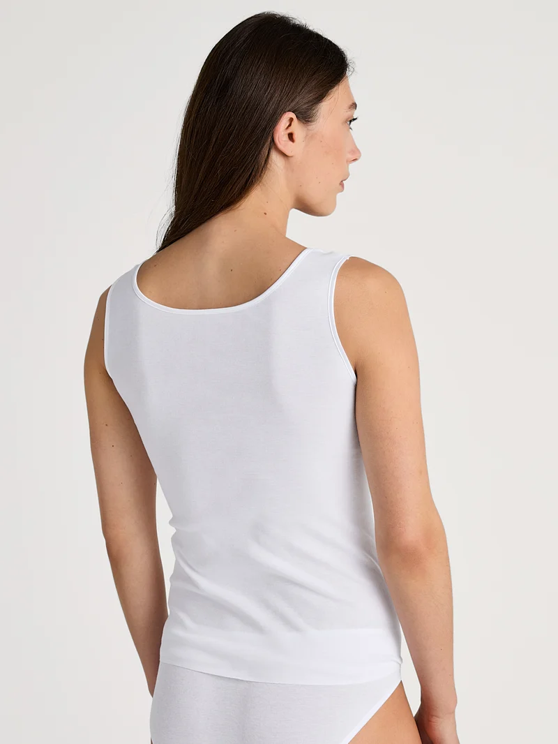 DAMEN Top ohne Arm, weiss