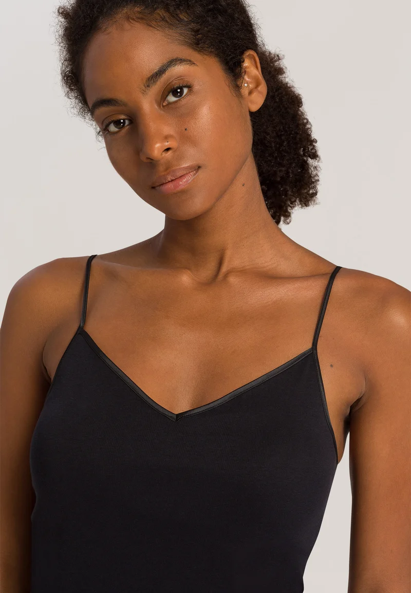 Cotton Seamless Spaghetti Top Padded