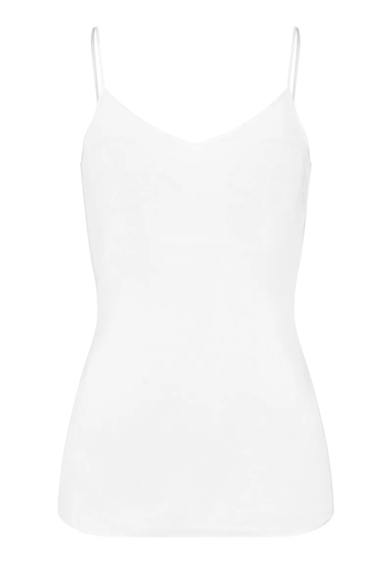 Cotton Seamless Spaghetti Top Padded