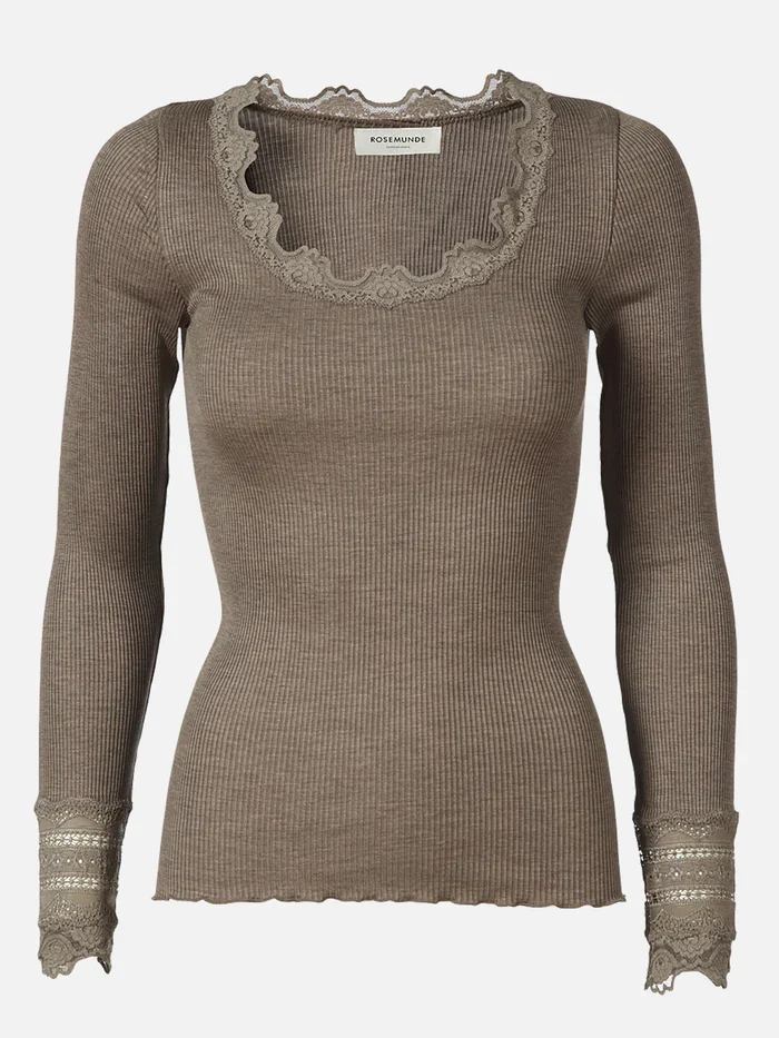 RW Benita LS O-neck Lace T-shirt