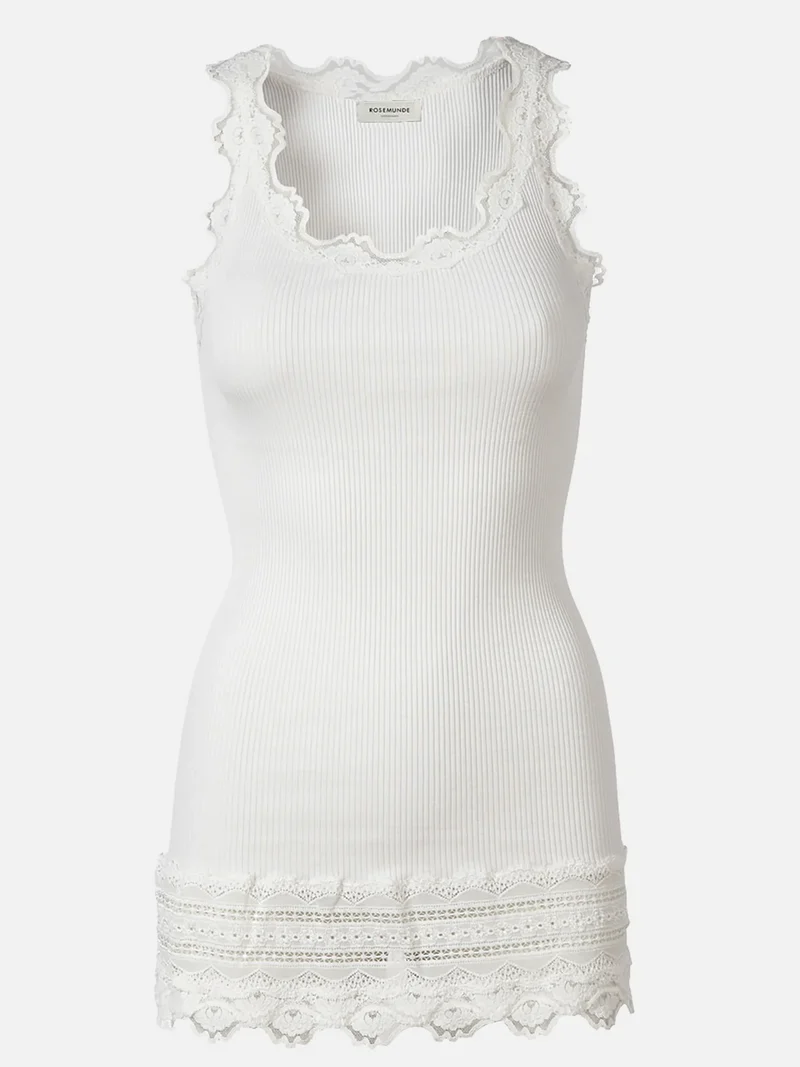 Silk top w/ lace