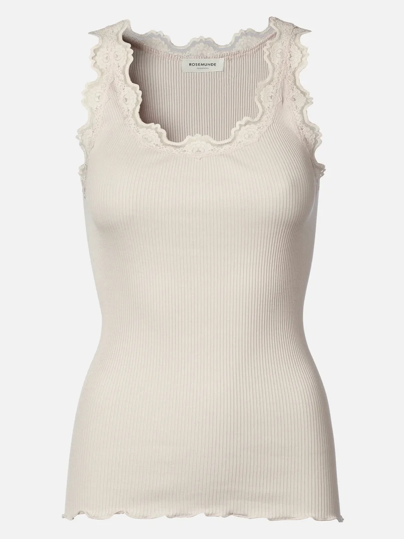 Silk top w/ lace