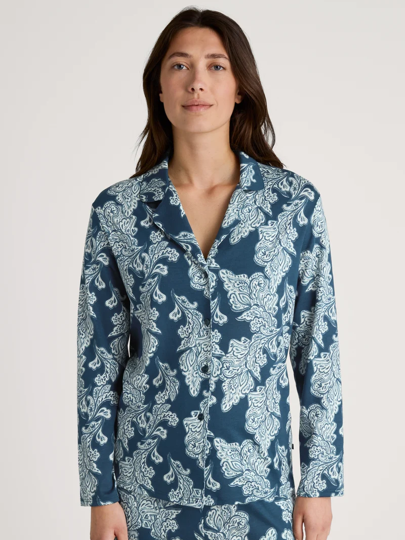 DAMEN Shirt langarm, deep dive petrol