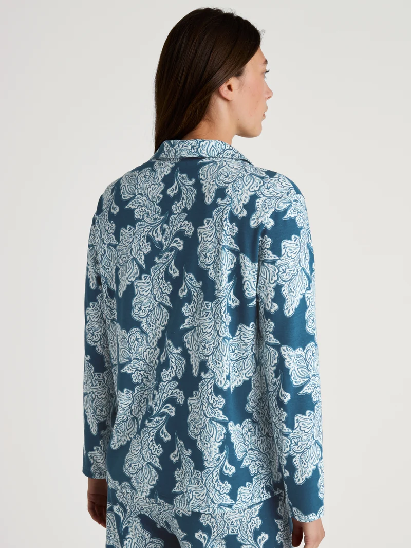 DAMEN Shirt langarm, deep dive petrol