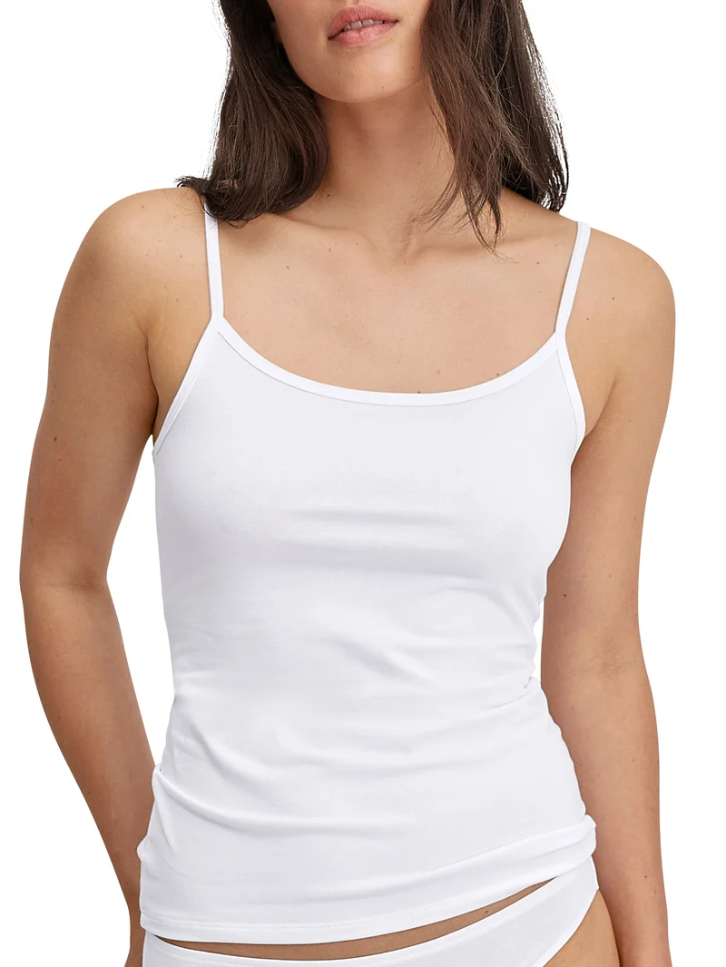 DAMEN Spaghetti-Top, weiss