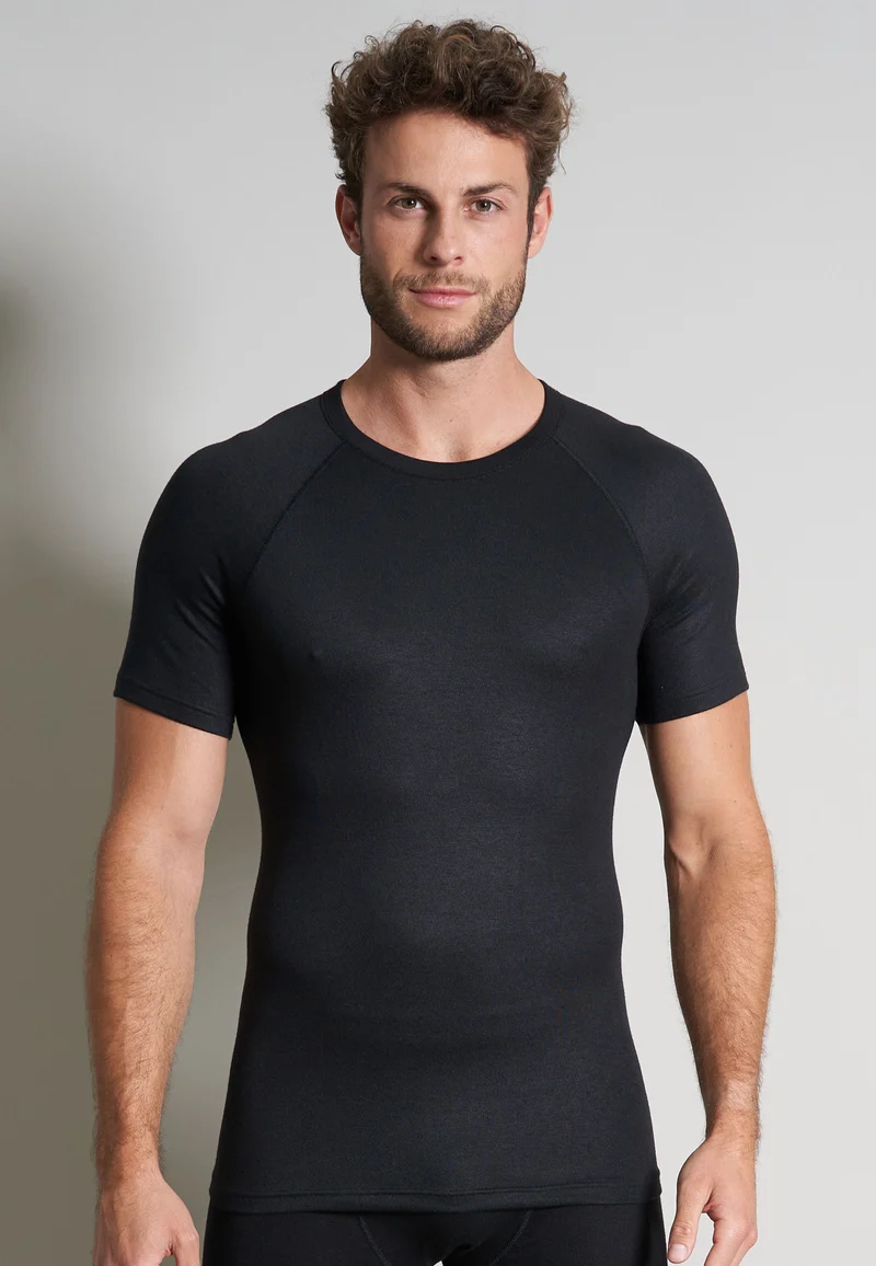 CECEBA Herren Shirt, O-Neck, 1/2-Sl.